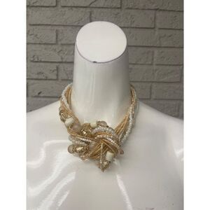 Bocar Faux Pearl / Bead Multiple Strand Statement Necklace Fashion Jewelry